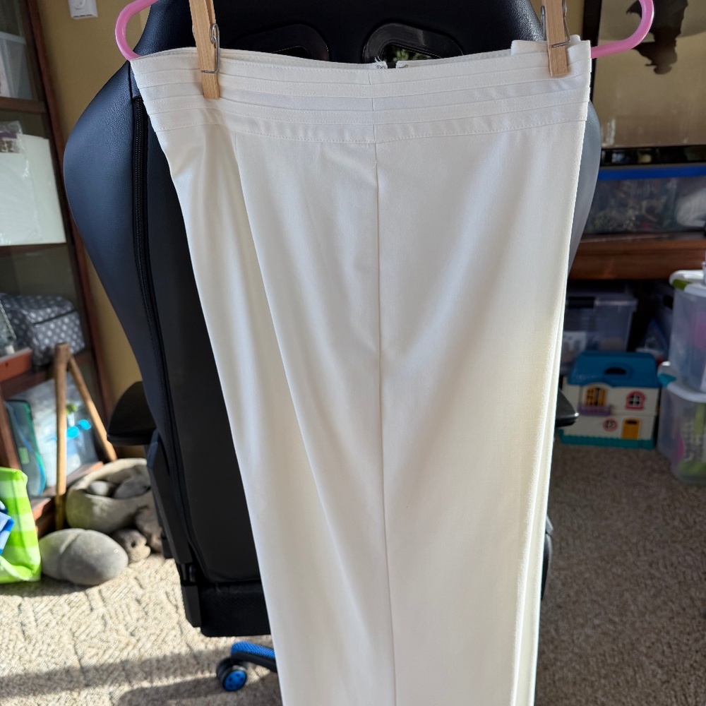 Off white pants, Size 10 Short lined Dress slacks